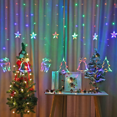 Гирлянда штора светодиодная Рождество  2.5м., 220W, RGB.